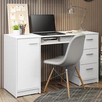 A Escrivaninha Alaska da Madesa chegou como uma opção aconchegante e ideal para renovar o seu escritório ou home office.Possui tampo de madeira, três 