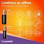 INFORMAÇÕES GERAIS:  Contém: 1 Cartela com 16 pilhas. Tipo: Alcalina   INFORMAÇÕES TÉCNICAS: Voltagem: 1,5V Peso: 24.4g (un)   APLICAÇÃO: Brinquedos; 