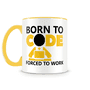 Caneca Born To Code Amarela - Nascido para codificarNa sua casa ou no trabalho, um motivo a mais pra beber aquela sua bebidinha preferida com uma supe