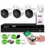 Kit 3 Câmeras VHD 3120 B G6 + DVR Intelbras + HD 2 TB + App + Fonte, Cabos e Acessórios  ITENS INCLUSOS NO KIT 01 - DVR Stand Alone Multi HD Intelbras