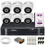 Kit 6 Câmeras Intelbras VHD 3230 D G7 Dome Full HD 1080p Visão Noturna de 30m IP67 + DVR Intelbras MHDX 1208 8 Canais Multi HD + HD 2TBKit focado em c