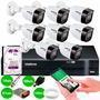 Kit 8 Câmeras VHD 1120 B G6 + DVR Intelbras + HD 2 TB + App + Fonte, Cabos e Acessórios  ITENS INCLUSOS NO KIT 01 - DVR Intelbras MHDX 1108 Multi HD -