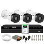 Itens Inclusos No Kit 01 - DVR Intelbras 4 canais MHDX 1204 Com Detecç,ã,o Inteligente de Movimento 03 - Câ,mera Intelbras VHL 1120B, HD 720p HDCVI, B