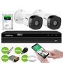 Itens Inclusos No Kit 01 - DVR Intelbras 4 canais MHDX 1204 Com Detecç,ã,o Inteligente de Movimento 02 - Câ,mera Bullet Infravermelho Multi HD Intelbr