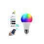 Lâmpada Smart Led RGB Ekaza Inteligente Wifi 9w+3w E-27 60W EKHM-T609-E27 Controle a luminosidade dos seus ambientes ajustando a intensidade e cores d