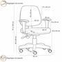 Descrição do produto:A Cadeira Executiva Giratória Job é a opção ideal para compor o seu ambiente office. Máximo conforto com encosto e assento revest