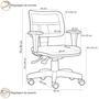 A Cadeira Executiva Giratória Zip é a opção ideal para compor o seu ambiente office. Máximo conforto com encosto e assento revestidos com espuma injet