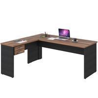 Descrição do produto: O estilo de mesa perfeito para um diretor! Uma mesa em L para escritório proporciona mais comodidade no momento de sua utilizaçã