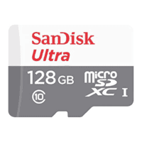 Cartão De Memória Micro SD Sandisik Ultra C10 128Gb 100Mbs