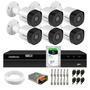 Itens Inclusos No Kit 01 - DVR Gravador Digital 8 canais MHDX 1208 Intelbras Com Detecç,ã,o Inteligente de Movimento, H.265+, 1080p Lite 06 - Câ,mera 