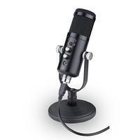 Microfone Condensador Conecção cabo USB 2.0. Uniderecional ideal para gravações em studio, estações de rádio, home studio, gravações pessoais. Aliment