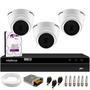 Kit 3 Câmeras VHD 1220 D G6 Intelbras 20m, Full HD 1080p Lente 2,8 mm + DVR Intelbras MHDX 1204 4 Canais + HD 2TB Purple   Nós da Tudo Forte, criamos 