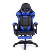 Cadeira Gamer Prizi Azul - PZ1006EA Cadeira PZ1006E foi desenvolvida para que os usuários tenham uma experiência extremamente confortável, mesmo que p