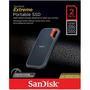 SSD Externo, Sandisk, Extreme, 2TB, 1050 MBS Leitura, 1000 MBS Escrita