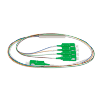 Splitter óptico conectorizado O splitter óptico PLC – Planar Lightwave Circuit – é um componente passivo utilizado para realizar a divisão do sinal óp