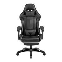 Cadeira Gamer Prizi Canvas - PretaDesenvolvida para que o usuário tenha uma experiência extremamente confortável e ergonômica, mesmo que precise utili