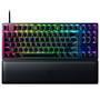 Teclado Gamer Razer Huntsman V2 Tenkeyless, Chroma RGB, Switch Óptico Razer, USB-C, com Apoio de PulsoAcionamento à Velocidade Da LuzCom tempo de resp