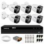 Kit 6 Câmeras Intelbras VHD 1130 B HD 720p Bullet com Lente 2.8mm Visão Noturna 30m Resistente à Chuva IP67 + DVR Intelbras MHDX 1208 8 Canais Multi H