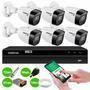 Kit 6 Câmeras Intelbras VHD 1130 B HD 720p Bullet com Lente 2.8mm Visão Noturna 30m Resistente à Chuva IP67 + DVR Intelbras MHDX 1208 8 Canais Multi H