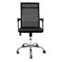 Cadeira De Escritório Presidente Executiva Charles Eames Eiffel Stripes Esteirinha Mesh PretaPara quem deseja garantir mais conforto no dia a dia de t