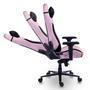 Cadeira Gamer, XT Racer Draco, Reclinável Ergonômica, Tecido Polyester, Preto e Rosa.