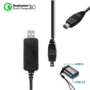 O Cabo de Alimentação CA D-AC50 para Câmeras Pentax com Plug USB 3.0 de alta qualidade, o Conector USB 3.0 (Tipo-A) Modelo AC-CU905 para ser usado em 