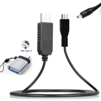 O Cabo de Alimentação CA AA-E6 e AA-E7 para Filmadoras Samsung com Plug USB 3.0 de alta qualidade, o Conector USB 3.0 (Tipo-A) Modelo AC-CU905 para se
