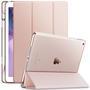 Capa Infiland Transparente Séries Ipad 8 10.2 Pol (2020) A2270 A2428 Com Função Wake Sleep E Suporte Caneta - Rosa