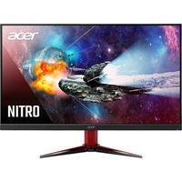 Monitor Gamer Acer Nitro Vg252q, na cor preta com detalhes em vermelho, tela de 24 polegadas, taxa de atualização de 165hz, tempo de resposta de 0.5ms