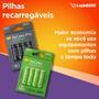 a pilha recarregável aa recyko da gp possui alto desempenho e ciclo de vida de 300 recargas, tornando-a ideal para dispositivos do dia a dia.ela já ve