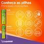 INFORMAÇÕES GERAIS:  Contém: 1 Cartela com 16 pilhas. Tipo: Alcalina   INFORMAÇÕES TÉCNICAS: Voltagem: 1,5V Peso: 24g (un)   APLICAÇÃO: Brinquedos; Co