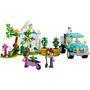 cultive o interesse das crianças pela natureza com o conjunto lego® friends veículo de plantação de árvores (41707). Por meio da construção e brincade