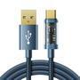 SKU: S-UC027A12-AZL-120Tamanho: 1,2mCor: Azul_________________Cabo USB-A x USB-CUSB 2.0 480MbpsCarregamento rápido de 100WBanhado a ouro______________