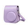 Bolsa instax mini 11 groovy roxo claro com alçaa bolsa groovy é a opção perfeita para o transporte seguro da câmera instax mini 11. Ela possui o inter