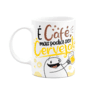 Conteúdo: 1 caneca   características: material: cerâmica capacidade: 325ml altura: 9,5cm diâmetro: 8cm cor: branca  informações adicionais: a sua cane