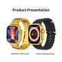 Smartwatch ultra 9 mini gold 24k dourado versão gold série 9 41mm com 2 pulseiras - mod 2023   ** importante: prezado cliente leia atentamente toda de