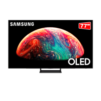 Samsung Smart Tv 77 Polegadas, Oled 4K, Painel Até 144Hz, Processador Com IA, Som Em Movimento Virtual, Tela Sem Limites, Design - 77s90c