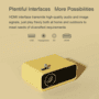 Projetor wanbo x1 mini- led 1080p   obtenha clareza e resolução exclusivas nas suas projeções. Visualize cores primárias com nitidez, graças à tecnolo