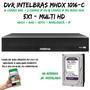 MHDX 1016-CSistemaProcessador principal Integrado de alta performanceSistema operacional Linux® embarcado VídeoEntradas:16 canais BNC + 2 canais IP ou