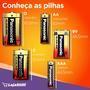 INFORMAÇÕES GERAIS:  Contém: 1 Cartela com 2 pilhas Tipo: Alcalina   INFORMAÇÕES TÉCNICAS: Voltagem: 1,5V Peso: 11.4g (un)   APLICAÇÃO: Brinquedos; Co