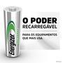 As pilhas Energizer Recharge® Universal é a maneira perfeita de dar energia aos seus aparelhos que precisam de carregamentos frequentes. Primeira pilh