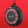 A bass speaker coca-cola é uma caixa de som sem fio com tecnologia true wireless speaker, que permite conectar dois alto-falantes simultaneamente. Com