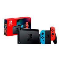 Nintendo switch 32gb com joycon azul e vermelho neon v2 hbdskabh1o nintendo switch foi desenvolvido para fazer parte da sua vida, transformando-se de 