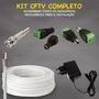 Kit cftv de alta definição com 2 câmeras  acesso via smartphone e computador conteúdo 01 dvr intelbras mhdx 1004-c 4x1 de 04 canais  02 câmeras import