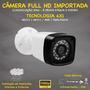 Kit cftv de alta definição com 2 câmeras  acesso via smartphone e computador conteúdo 01 dvr intelbras mhdx 1004-c 4x1 de 04 canais  02 câmeras import