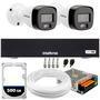 Descrição do produto  itens inclusos no kit 01 - dvr gravador de vídeo intelbras mhdx 3004-c 02 - câmeras intelbras vhd 1220 b g7 full color 01 - cabo