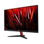 Monitor gamer acer nitro kg272, na cor preta com detalhes em vermelho, tela de 27 polegadas, taxa de atualização de 165hz, tempo de resposta de 0.5ms,