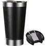 Copo com tampa térmico de cerveja inox com abridor 500ml preto - aj22086 - mimo style - dorémi casa e decor. O copo térmico de aço inoxidável, possui 