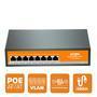 O Switch HZ-1008GBPOE é projetado para oferecer conectividade confiável e eficiente para uma variedade de ambientes. Com 8 portas PoE 10/100/1000Mbps 