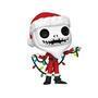 O funko pop! Santa jack 1383 é uma adição festiva para os fãs de the nightmare before christmas. Esta figura retrata jack skellington em sua roupa de 